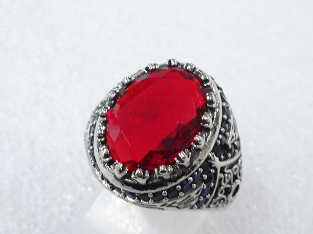 COLORED STONE FASHION RING / JP SIZE 19